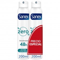 SANEX DEO SPRAY ZERO% EXTRACONTROL 200 ML DUPLO