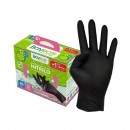 BAYECO GUANTE CUBO NITRILO NEGRO TP 20 UDS