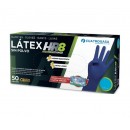BEHOLI GUANTE LATEX SIN POLVO AZUL HR TM 50 UDS