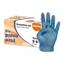 GUANTE VINILO SIN POLVO AZUL TM 100 UDS
