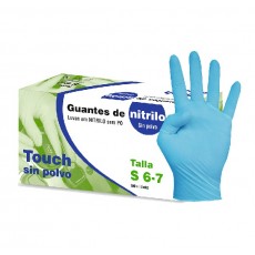 TOUCH GUANTE NITRILO SIN POLVO TG 100 UDS.