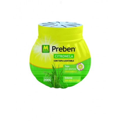 MASSO PREBEN CITRONELA CON TAPA 200 GR