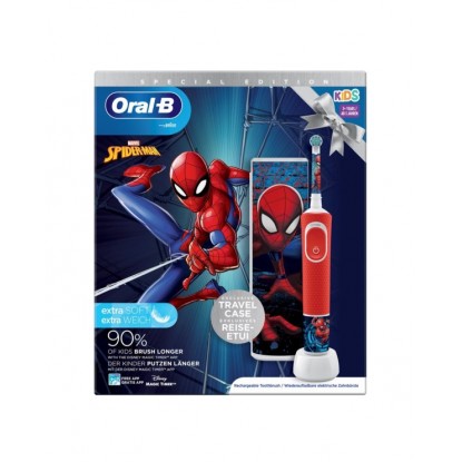 ORAL-B VITALITY PACK KIDS CEPILLO + FUNDA SPIDER