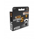 BIC RECAMBIO HYBRID FLEX 5 HOJAS 4 UDS