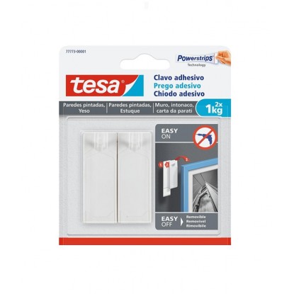 TESA CLAVO ADHESIVO AJUSTABLE 2 KG 2 UDS