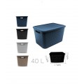 CESTA CON TAPA VIKY COLORES 40 Lt R23141