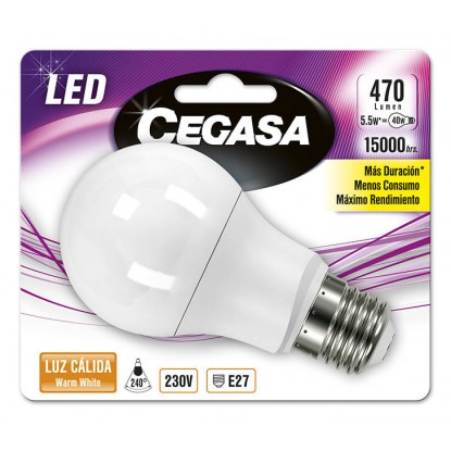 CEGASA LED CLASSIC STANDARD 5W E27 CALIDA