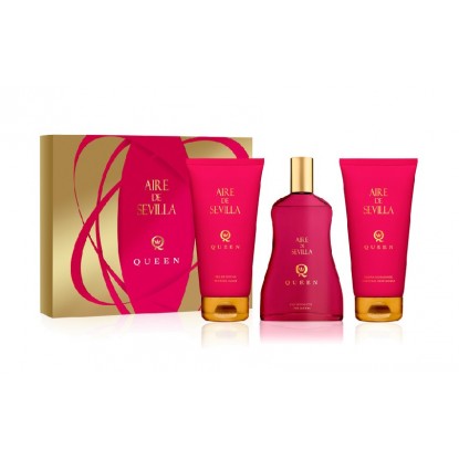 AIRE DE SEVILLA QUEEN GIRL EDT 150 + CREMA + GEL