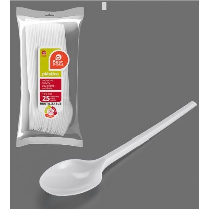 BEST CUCHARA BLANCA 16.5CM 25 UDS