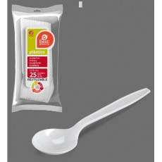 BEST CUCHARILLA BLANCA 12.50CM 25 UDS CPLA