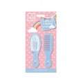 LA WALKIRIA SET BEBE AZUL PEINE + CEPILLO