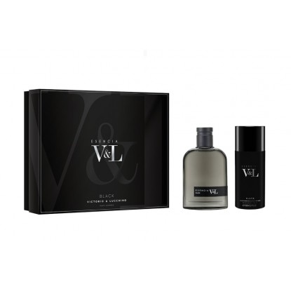 V&L ESENCIA BLACK HOMBRE EDT 100 VAPO + DEO 150
