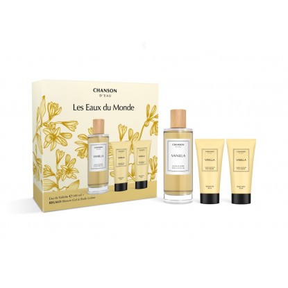 CHANSON D'EAU VAINILLA EDT 100 VAPO + GEL + BODY