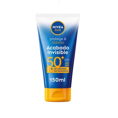 NIVEA 150 ML LECHE PROT & HIDRA INVISIBLE F50+