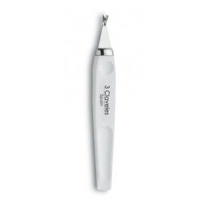 CORTACUTICULAS INOX 3 CLAVELES BLANCO.10 CM