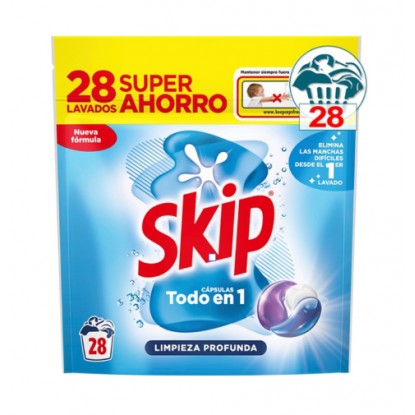 SKIP CAPSULAS 28 LIMPIEZA PROFUNDA