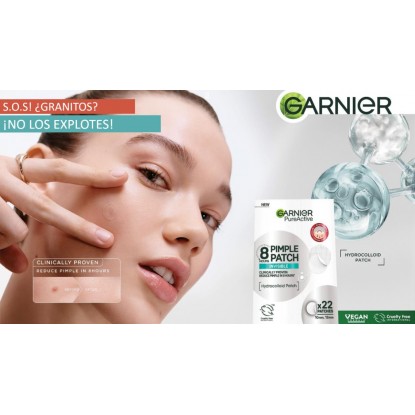 GARNIER FACE PURE ACTIVE PIMPLE PATCH 22 UDS