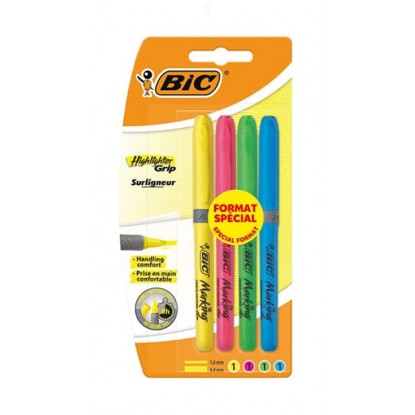 BIC FLUORESCENTE PACK 4 COLORES