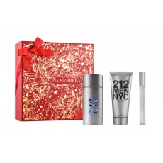 CAROLINA HERRERA 212 MEN EDT 100 + AFTER 100ML + MINI