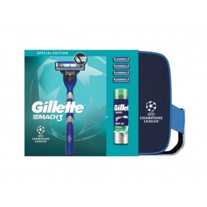 GILLETTE NECESER MACH3 MAQ + 3 REC + GEL 200