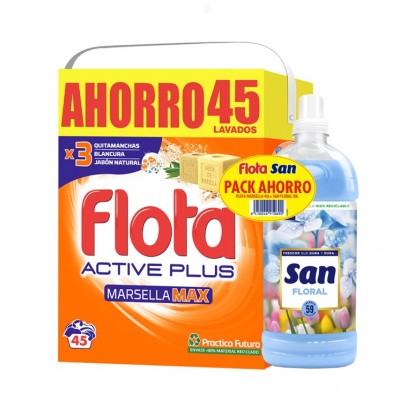 FLOTA DETERGENTE 45 CACITOS MARSELLA + SAN