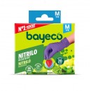 BAYECO GUANTE NITRILO MORADO TM 20 UDS