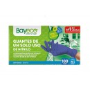 BAYECO GUANTE NITRILO AZUL TM 100 UDS
