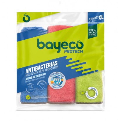 BAYECO BAYETA CPPTECH ANTIBACTERIAS 3 UDS