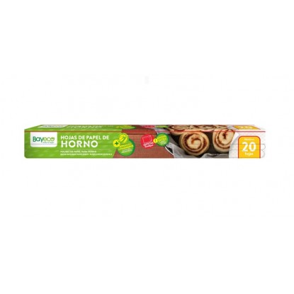 BAYECO PAPEL HORNO HOJAS 380 MM 20 HOJAS