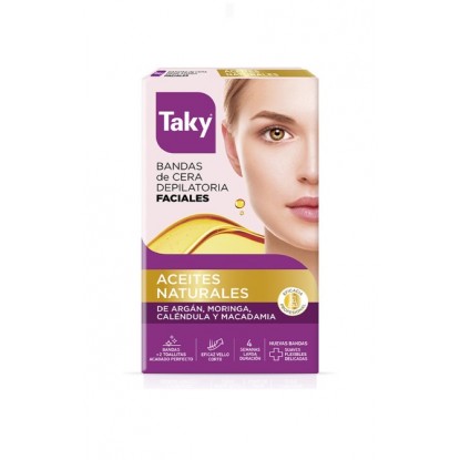 TAKY BANDAS FACIAL 16 UDS ACEITES NATURALES