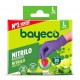 BAYECO GUANTE CUBO 20 UDS NITRILILO MORADO TL