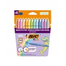 BIC ROTULADORES KIDS 12 UDS LAVABLES PASTEL