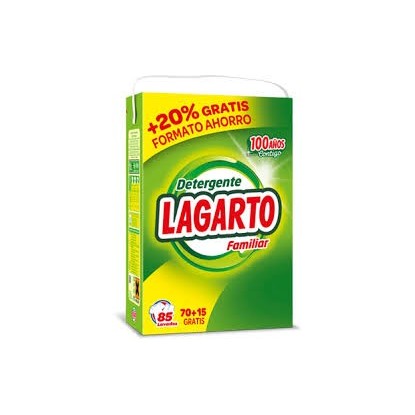 LAGARTO DETERGENTE 70+15 CACITOS MALETA