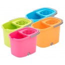PLASTIKEN CUBO ESCURRID.RECT.RUEDAS 16 L