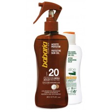 BABARIA SOLAR 200 ACEITE PIST.COCO SPF20 + AFTER