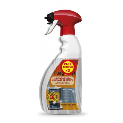 FUEGO NET LIMPIA CRISTALES ESTUFAS 750 ML 2 x 1