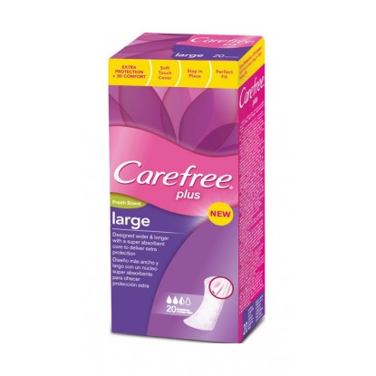 CAREFREE SALVASLIP LARGE PLUS FRESH 20 UDS