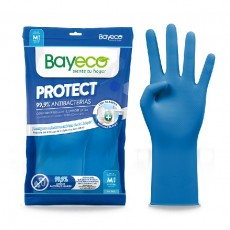 BAYECO GUANTE PROTECT ANTIBACT AZUL TS